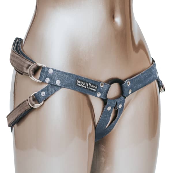 Fun Factory Strap & Bound Harness Jeans Blue