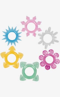 Penisringe Doc Johnson Tower Of Power 6 Pack Multi-Colored