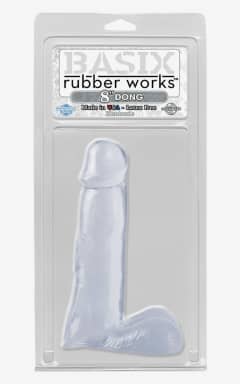 Dildo med sugekop Basix 8" Dong Clear
