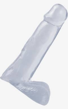 Dildo med sugekop Basix 8" Dong Clear