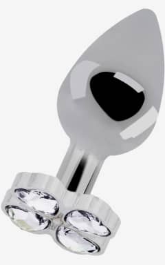 Anal sexlegetøj Lucky Diamond Plug 2,75 Inch Silver