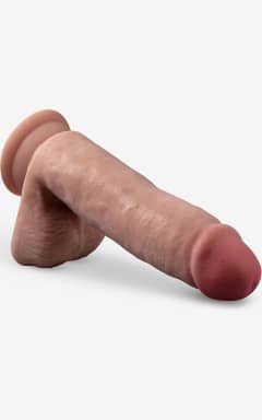 Anal sexlegetøj Dr. Skin Plus 18cm Posable Dildo Mocha