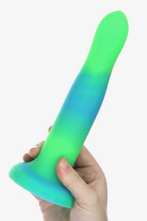 Dildo med sugekop Addiction Rave Dong Blue&Green
