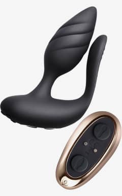 Buttplug og analt sexlegetøj Rocks Off Cocktail Dual Motored Couples Toy Black