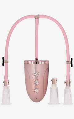 Brystvortepumper Automatic Rechargeable Clitoral & Nipple Pump Set