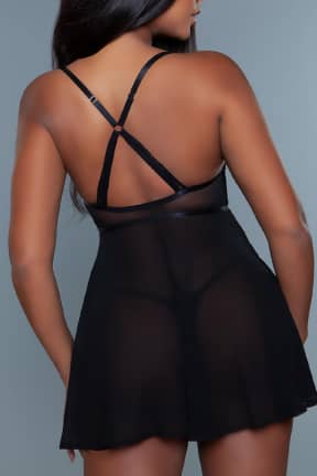 Lingeri BeWicked Madeline Babydoll Black S