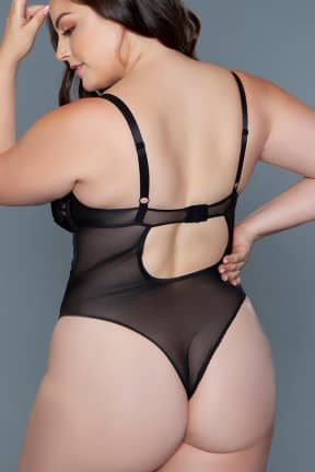 Lingeri BeWicked Cameryn Bodysuit Black 2X