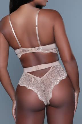 Lingeri BeWicked Bettany Bodysuit Nude M