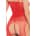 Sparkle Crotchless Bodystocking OS Red