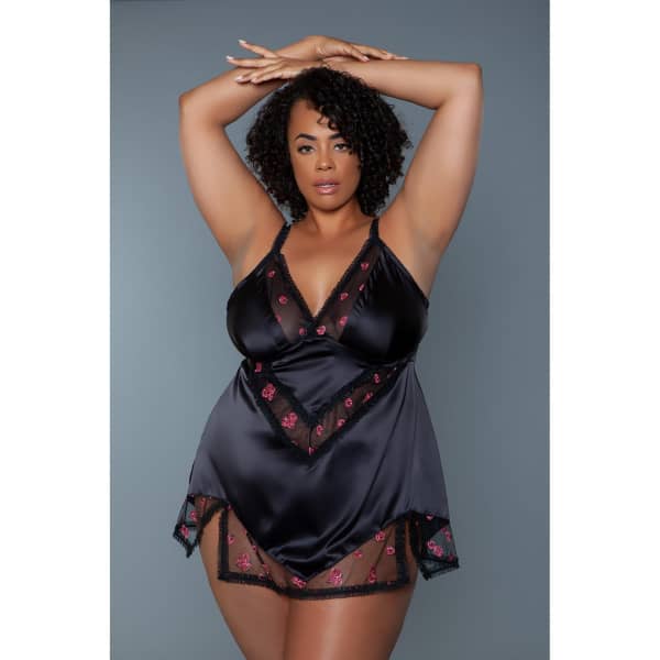 BeWicked Katherine Babydoll Black 2X