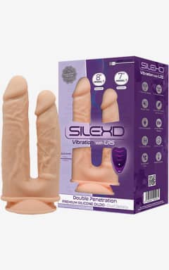 Dildo med sugekop Silexd Model 1 Double 8' 7' Vibration Nude
