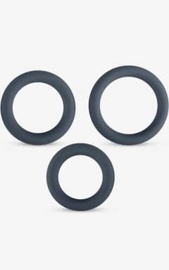 Alle Boners 3piece Cock Ring Set Grey