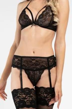 Lingeri 3 Piece Bra Set Amabilia Black SM