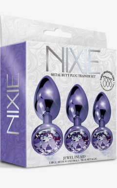 Analt Nixie Metal Butt Plug Purple Metallic