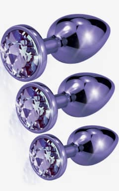 Analt Nixie Metal Butt Plug Purple Metallic
