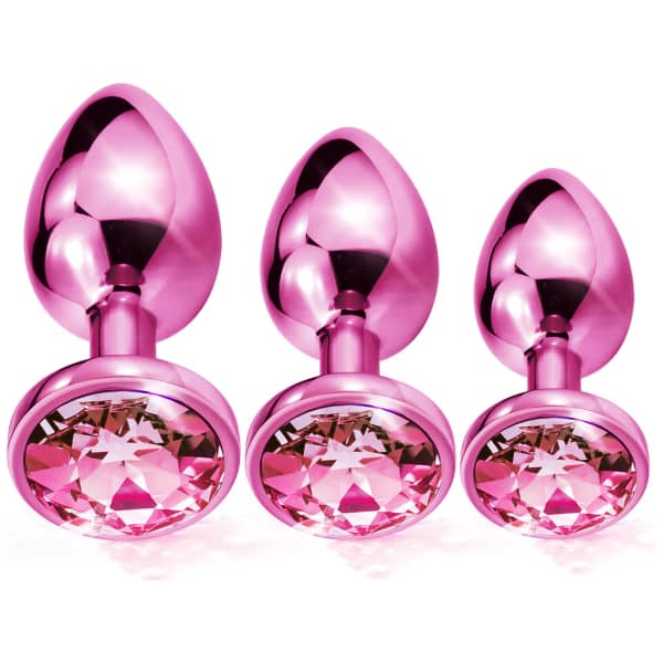 Nixie Metal Butt Plug Pink Metallic