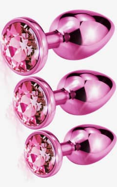 Analt Nixie Metal Butt Plug Pink Metallic