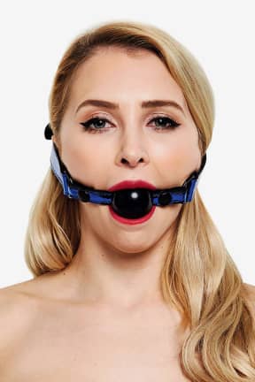 Sexlegetøj for nybegyndere Whipsmart Diamond Ball Gag Blue