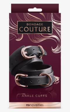 Håndjern & Opbinding Bondage Couture Ankle Cuffs Black