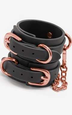 Alle Bondage Couture Wrist Cuffs Black
