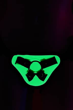 Anal sexlegetøj Radiant Strap On Glow In The Dark Green