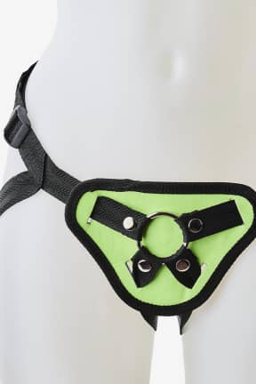 Anal sexlegetøj Radiant Strap On Glow In The Dark Green