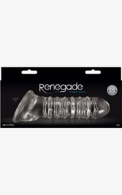 Penisforlængere Renegade Ribbed Extension Clear