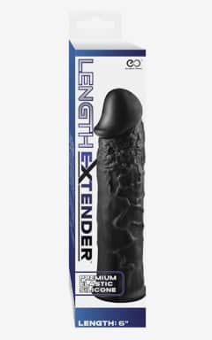 Penisforlængere Length Extender Sleeve 6inch Black