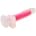 Soft Silicone Glow In The Dark Dildo Large Pink