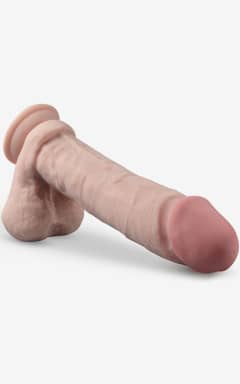 Dildo Dr. Skin 9inch Thick Posable Dildo W. Balls Vanill