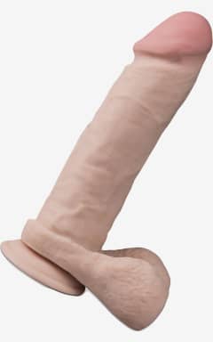 Alle Dr. Skin 9inch Thick Posable Dildo W. Balls Vanill