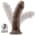 Dr. Skin Plus 8inch Thick Posable Dildo Chocolate