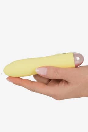 Onanifavoritter til hende Cuties Mini Vibrator Yellow Sleek