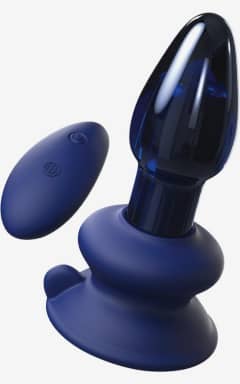 Vibrator Icicles Glass Vibrator No 85 Blue With Remote