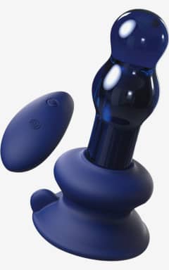 Vibrator Icicles Glass Vibrator No 83 Blue With Remote