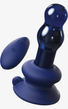 Sidste chance: Produkter Icicles Glass Vibrator No 83 Blue With Remote