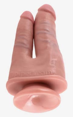 Dildo King Cock Double Penetrator Light 8.75in