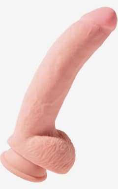 Dildo King Cock Triple Density Cock with Balls 10 Inch