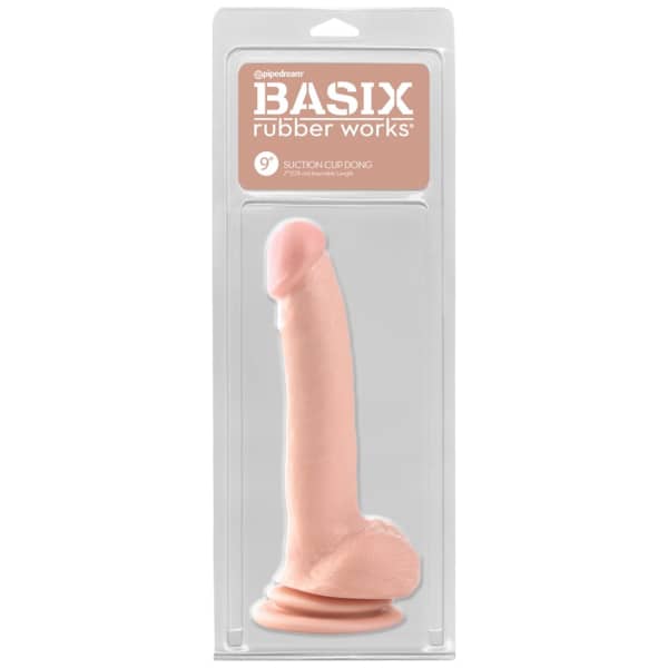 Basix Basix Suction Cup Dong Flesh 9in