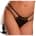 Crotchless Pleasure Pearls Black S-L