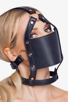 BDSM fest Head Harness With A Gag