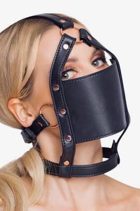 Bondage Head Harness With A Gag