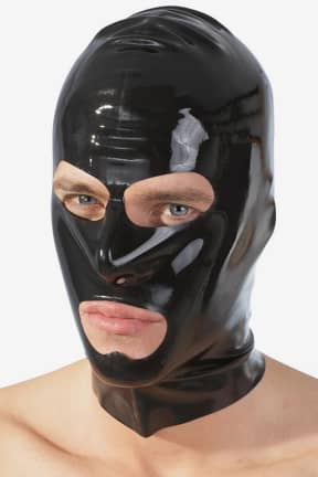 Rollespil Latex Mask Black