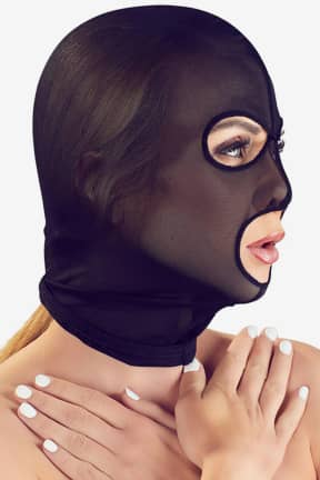 Bondage Head Mask Black