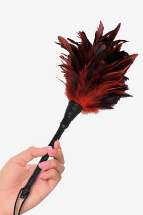 Piske & Paddles Fetish Fantasy Frisky Feather Duster Red