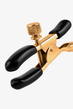 Bondage / BDSM Fetish Fantasy Gold Nipple Chain Clamps