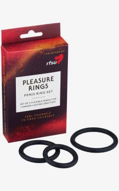 Sexlegetøj til mænd RFSU Pleasure Rings Penis Ring Set, 3-pack Black