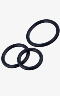 Sexlegetøj RFSU Pleasure Rings Penis Ring Set, 3-pack Black