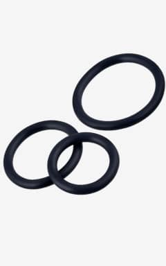 Sexlegetøj til mænd RFSU Pleasure Rings Penis Ring Set, 3-pack Black