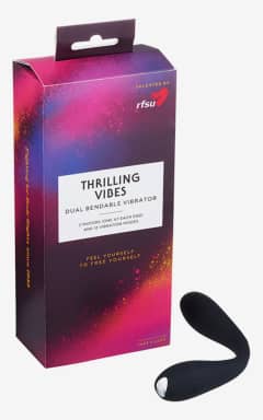 Sexlegetøj RFSU Thrilling Vibes Dual Bendable Vibrator Black